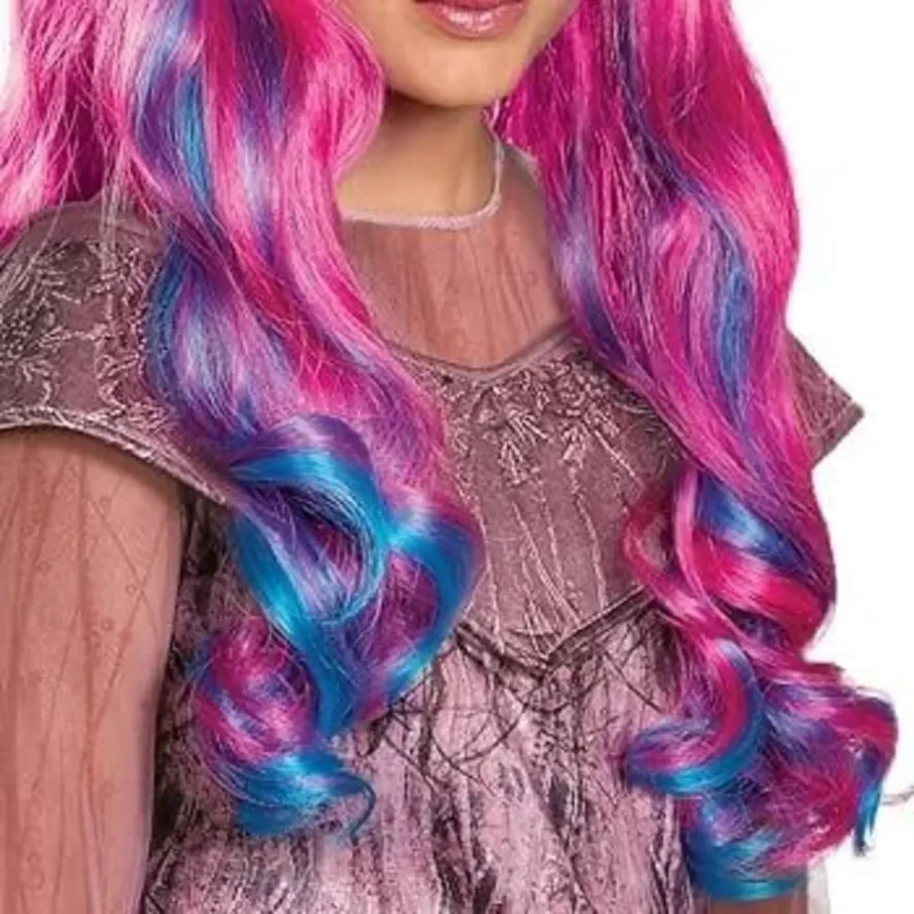 Disney Audrey Descendants 3 Child Wig Pink Blue OS Halloween Disguise NIP